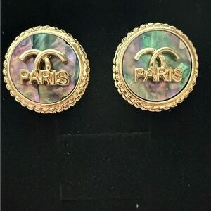 NWT Elegant Abalone CC Paris Earrings